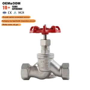 Stainless Steel S Globe Valve Female Thread Manual OEM Stop Steam Shutoff Valves