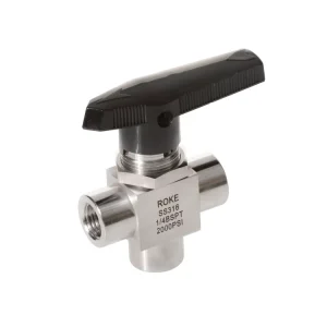 Stainless Steel SS316 International Standard Female Thread 3 Way Ball Valve Manufactures Instrument Ball Valve