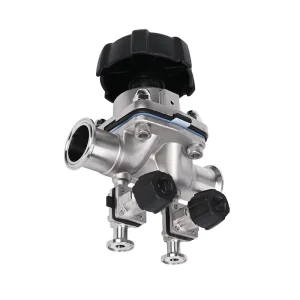 Stainless Steel Sanitary Diaphragm Valve with Sampling Points for Pharmacy Manual Water Valve CE Certified