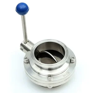 Stainless Steel Sanitary-Grade Butterfly Valve