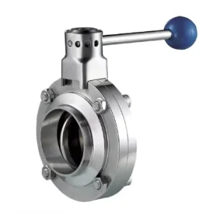 Stainless Steel Sanitary Long Weld Manual Remote Controlled Butterfly Valve