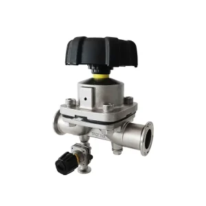 Stainless Steel Sanitary Manual Water Sampling Diaphragm Valve CE/ISO Certified DN15-DN50 for Pharmacy
