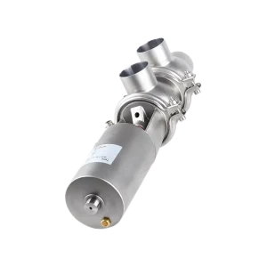 Stainless Steel Sanitary Pneumatic Reversing Valve with Quick-Assembly Welding Connection