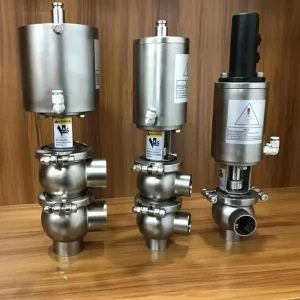 Stainless Steel Sanitary Reversing Valve Manual or Pneumatic