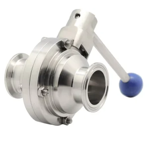 Stainless Steel Sanitary SS304/316 Clamp Manual Low Maintenance Small Torquemoment Butterfly Ball Valve DN25-DN100 Food Beverage