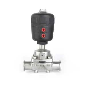 Stainless Steel Sanitary Tri-Clamp Pneumatic Diaphragm Valve for Food and Pharmacy