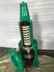 Stainless Steel Spring Loaded Safety Relief Valve 316 Flanged End Full Bore High Temperature Steam System