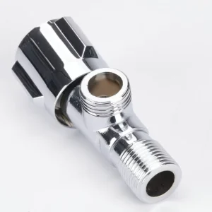 Stainless Steel Three Wheel Angle Valve Quick Opening Copper Core for Bathroom Faucets