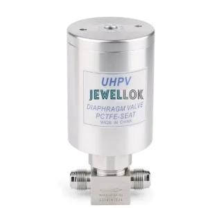 Stainless Steel Ultra High Purity EP Grade Air Pneumatic Diaphragm Valve with 1/4 M/F VCR Connection
