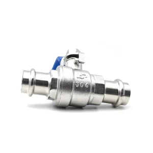 Stainless Steel V-Profile Press Ball Valve High Quality Product