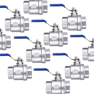 Stainless Steel Valve Available Stock China Supplier 2 PCS Stainless Ball Valve 1/2″ SS201 DN 15 Steel Ball Valve