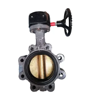 Stainless Steel Valve Plate Bronze Plate Lug Type Eight Hole Wafer Butterfly Valves Model F7480 for Chemical