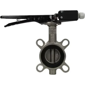 Stainless steel AISI 304 Butterfly Valve DNOVA WBV3131V 2W Fb H 16 bar compact flanged manual WBV3131V 2W Fb H 4