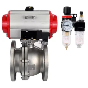 Stainless steel AISI 316 Ball Valve DNOVA BV3232P(2pc) FP F ISO R DN200 300 16 bar full bore flanged pneumatic