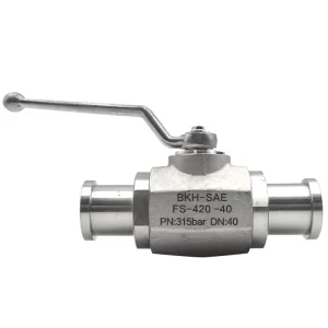 Standalone BKH High Pressure Hydraulic Ball Valve Body SAE Port 304 Stainless Steel Carbon Steel