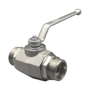 Standard BKH Manual High Pressure Hydraulic Ball Valve 24 Degree Cone Ext Thread SS304 SS316L Carbon Steel OEM