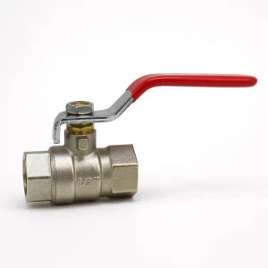 Standard Full Bore Water Long Stem Gas Brass Ball Valve with Press Nut Lever Handle