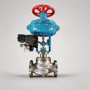 Steam Flow Regulating Valve CF8M Stainless Steel with Pneumatic Positioner and Actuator for Industrial Steam Control