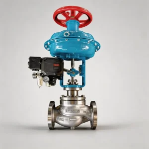Steam Temperature Regulating Pneumatic Control Valve with Positioner and Limit Switch and Handwheel for Industrial Steam