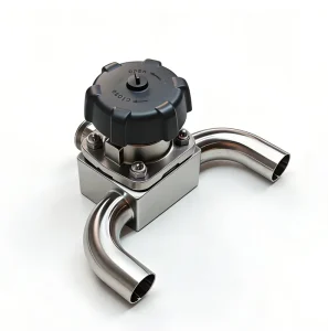 Sterile U-Type Pneumatic Diaphragm Valve 316L Stainless Steel for Biopharma Water Systems