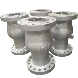 Streamlined Design Non Return Axial Check Valve Spring Loaded Disc Steel Sealing for Oil Gas Piping Systems Petrochemical