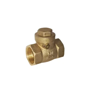 Swing Anti-Backflow Check Valve Brass Forged Brass Manual Check Valve for Water Media