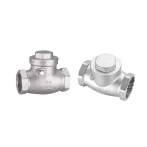 Swing Screw End Type Stainless Steel Air Compressor Water Steam Pipe Fitting Hydraulic Check Valve