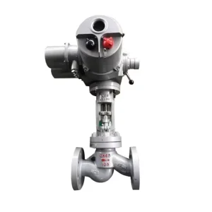TF Electric Globe Valve DN200 2.5Mpa BT4 Explosion proof 380V 4 20mA Modbus Ductile Iron Rising Stem WCB CF8 Manual Water Valve