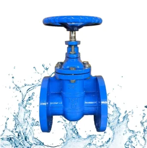 TG Gate Valve Cast Iron Solid Wedge NRS Resilient Soft Seal DN50-300 Class 150 Flange Manual AWWA C515 Water Treatment