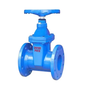 TIANJIN Os Soft Seal Water Rubber Y Ductile Iron Standard China DN100 4 Inch Manual Wedge Gate Valve CE Certified Model Z45 KXC