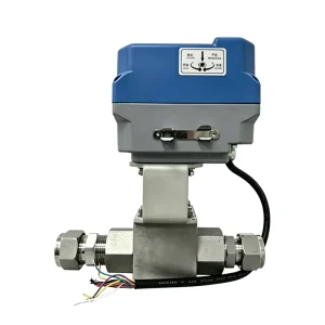 TM37Z 4 20mA Modulating High Pressure Electric Ball Valve 3 Way Ferrule SS316L Control Valve