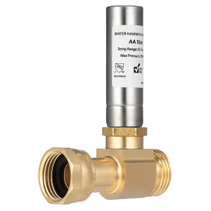 TMOK DN20 3 4″ NH Straight Stainless Steel Water Hammer Arrestor Valve for Washing Machine