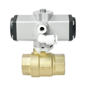 TONHE Factory Price OEM 2 Way Miniature DN8 DN10 DN15 DN20 DN25 Pneumatic Brass Ball Valves