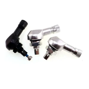 TPMS Aluminium Motorcycle Tire Valve Stem 8.3mm Black 8.3mm 90 Degree Angle Valve