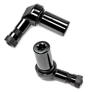 TPMS Angled Valve Kit for Schrader 33900 EZ Sensor 90 Degree Angled Aluminum Valve Stem MFG PN 25082 25078