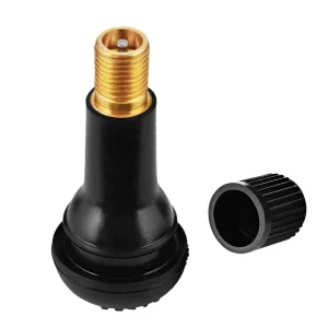TR413 Rubber Tire Valve Snap in Valve Stem Tubeless Black Color Universal Schrader Replacement Valve Stem