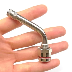 TR544D Tire Valves for Truck Clamp in Wheel Valves Tubeless Air Valves for Truck Brass Material Chrome Plated
