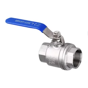Thickened Two Piece Stainless Steel 201/304/316 Full Bore Manual Thread Ball Valve for Water OEM Customizable DN10-DN100