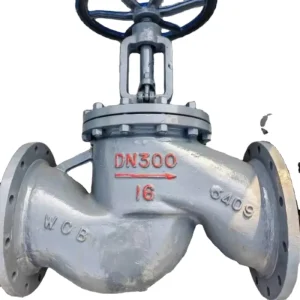 This Heavy Pattern Y Type Globe Valve Features Socket Weld Ends for High Pressure Hydraulic Oil Manifolds in Offshore Drilling