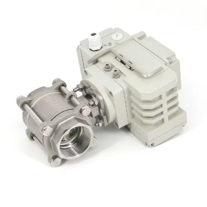 Threaded End Electric Ball Valve Stainless Steel 2 Piece Motorized Valve