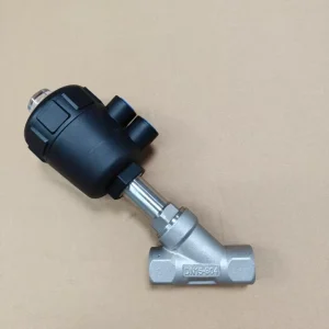 Threaded Stainless Steel Pneumatic DN15 PN16 Sanitary Y-Type Right-Angle Seat Boiler Valve 304 V