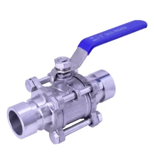 Three Piece Stainless Steel Manual Ball Valve