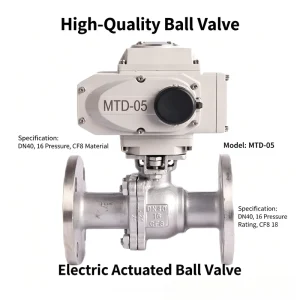 Three-Way Electric Actuator Automatic Intelligent Ball Valve for Water Treatment