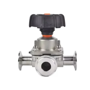 Three Way Sanitary Diaphragm Valve Stainless Steel Valve Product