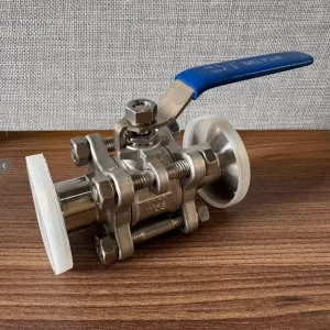 Three-piece Carbon Steel Medium Pressure Ball Valve Fire Safe Design PN16 PN64 Gas Pipeline OEM