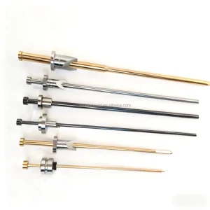 TiN Coated SKH51 Hot Runner Needle Valves Valve Sleeves Nozzles for PET Preform Molds Valve Gate System Components 0.002mm Fit