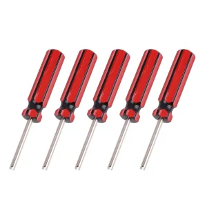 Tire Valve Core Remover Tool Set Slotted Handle Valve Stem Core Repair Tool for Car Truck Motorcycle Bike Universal Fit