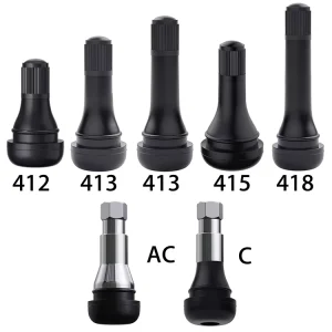 Tire Valve TR412 TR413 TR414 TR415 Rubber Snap in Tire Valve Stem for Car Motorcycle Wheel Tubeless Tyre Valve Stem