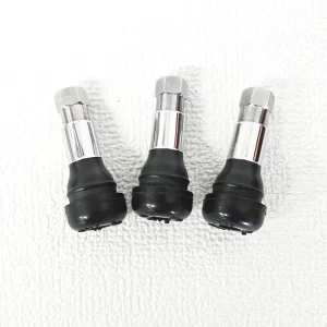 Toolon Solid Tire Valve Stem TR413C BR Brass Material for Motorcycle Inflating and Deflating with Valve Accessories Included