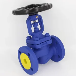 Top Grade DIN Standard Manual Flanged Bellows Globe Valve Two way DN15 DN600 OEM for Gas Overseas Engineering Boiler Pipeline